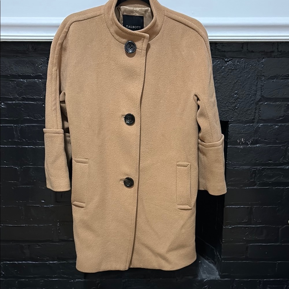 Talbots Camel Wool Blend Coat